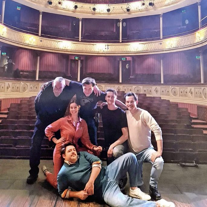 Let’s hear it for this beautiful bunch. Congratulations to team Sherlock for a successful run of The Valley of Fear. And where better to close the case than the stunning <a href="/TheatreRBath/">Theatre Royal Bath</a>! #sherlockholmes