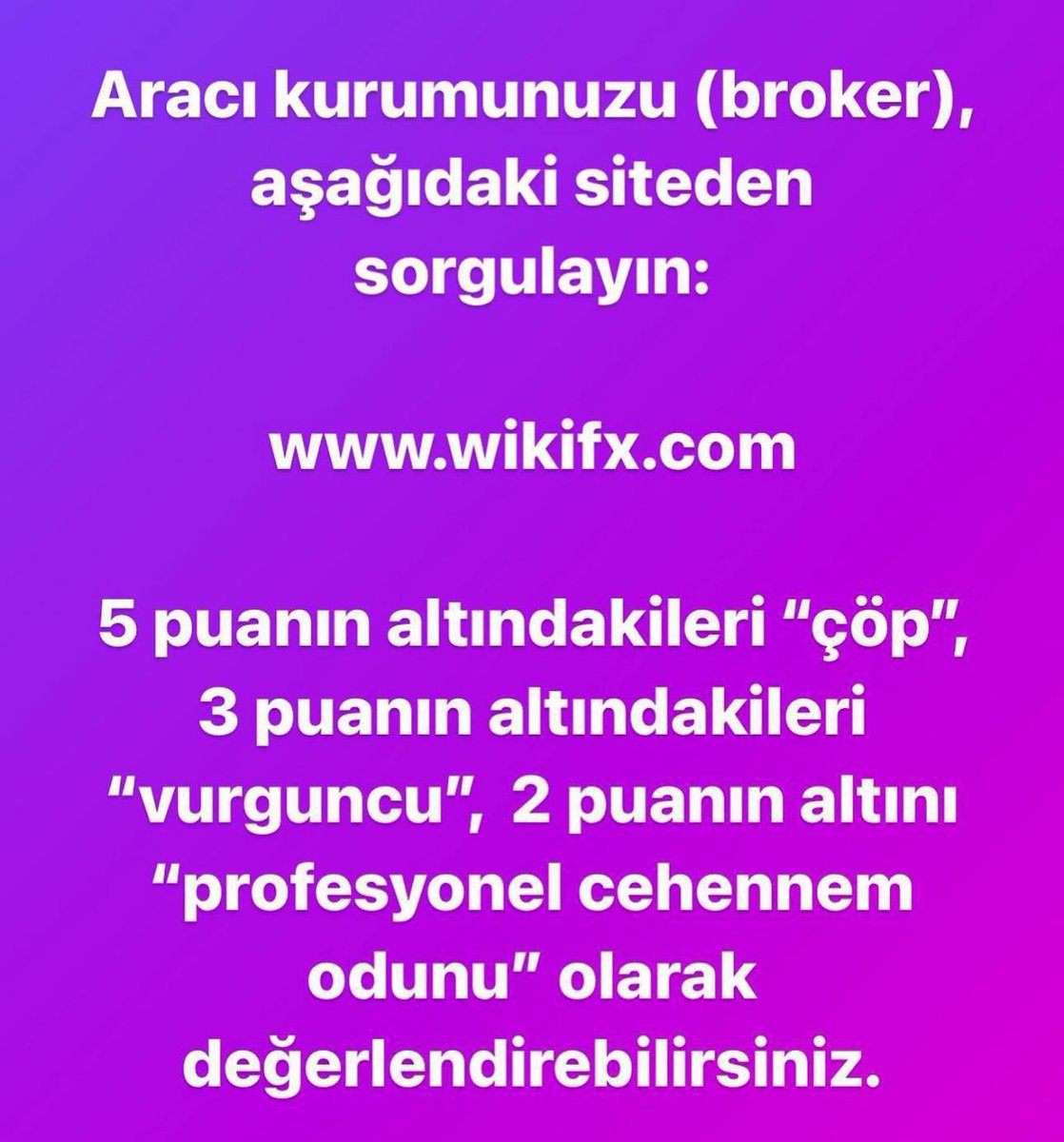fxsinyalhaberr's tweet photo. Forexte Dolandırıcı kurumlarda çalışırsanız kazandığınız parayı alamazsınız çünkü dolandırıcı kurumlar sizin kaybetmenizi ister.#forex #uyarı https://t.co/UrF48zcRW5