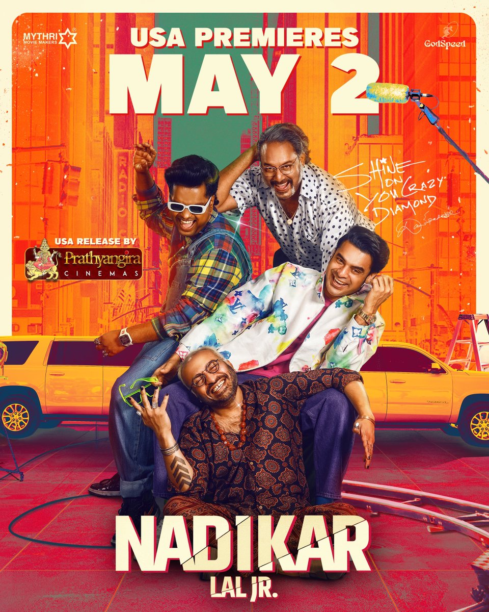 An actor has many lives...
but lives one crazy life 🤩

We @PrathyangiraUS are Happy to release #Nadikar across the USA 🤗

@ttovino @SoubinShahir @Godspeedoffcl @IamLalJr @thinkmusicindia @kjobkurian @Truthglobalofcl @MythriOfficial

#TovinoThomas #LalJr #JeanLal #BaluVarghese…