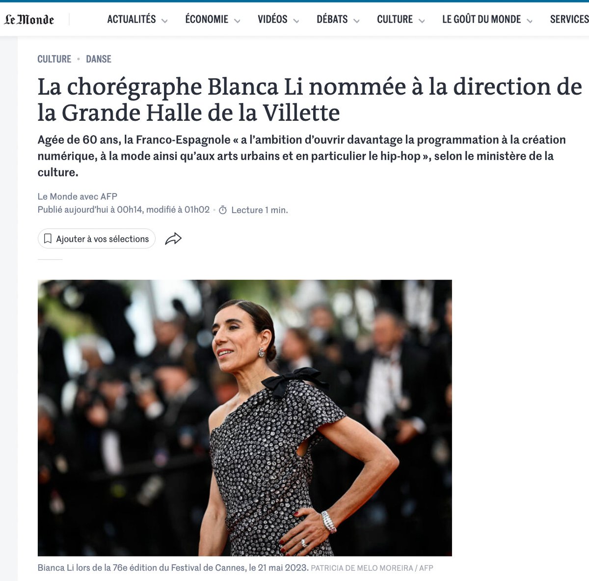 C’est avec joie et fierté que j'envisage ces prochaines années au service de @LaVillette, un magnifique établissement. With joy and pride, I look forward to the coming years in the service of La Villette, a magnificent institution. @MinistereCC @datirachida