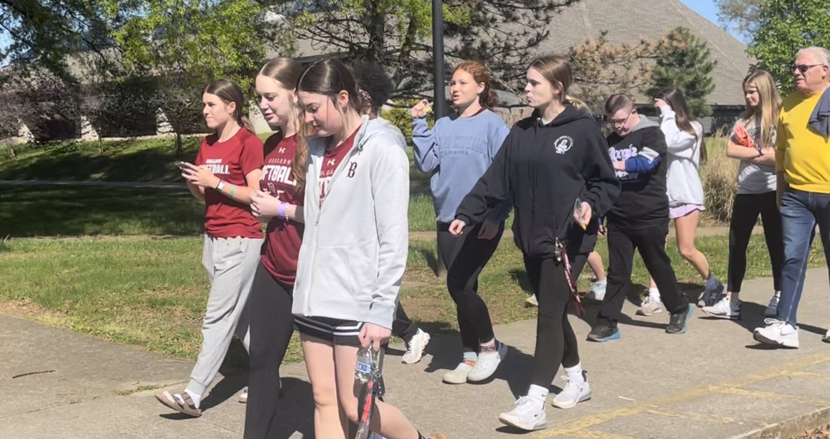 The Ladies and their Bruin classmates joined other area schools to walk for inclusion. ❤️☀️#bruinnation #bestbuddies #bekind