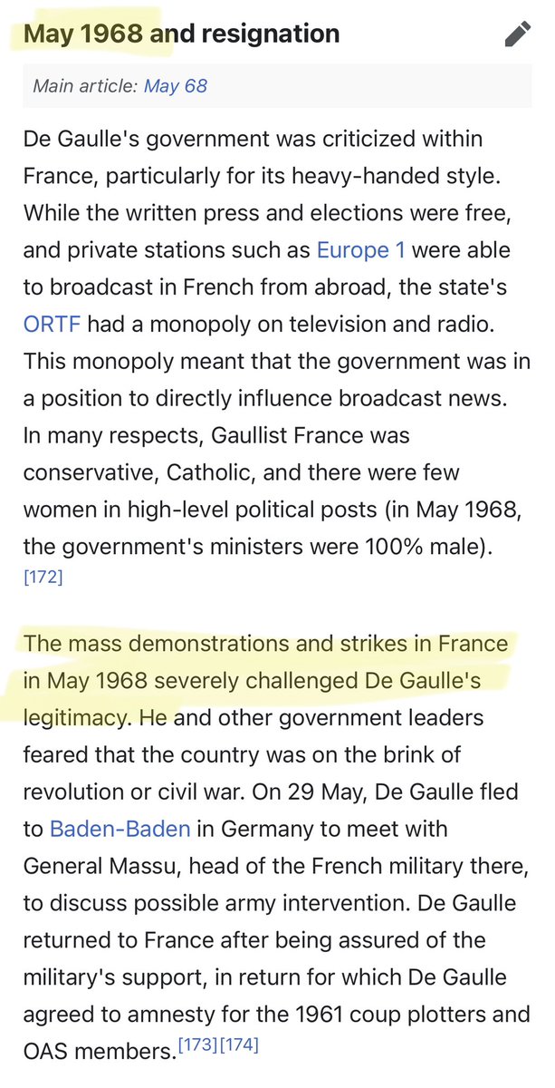 Intelligence & statecraft are a family biz. I’m struck by Katherine Maher’s family going out their way to brag in her grandpa’s obituary: “family lore contends he may or may not have been a postwar spy.” He was in France in May 1968 as the CIA rent-a-riot ousted Charles de Gaulle