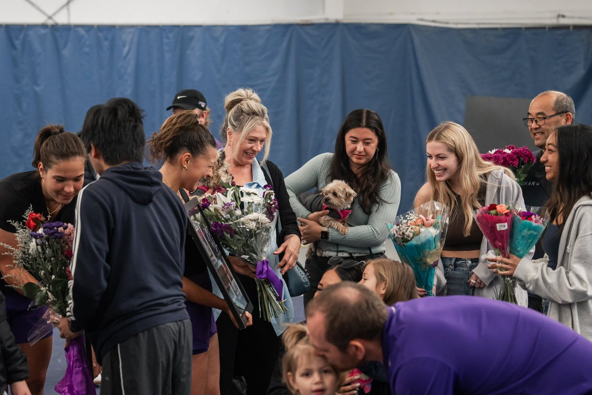 Celebrating another senior day on the bluff today! Congrats to our @PortlandWTEN seniors —Jojo, Rose, Rimona and Iva 🫶 Thank you for all you have done for our program, Pilots forever! 🥹💜 #gopilots