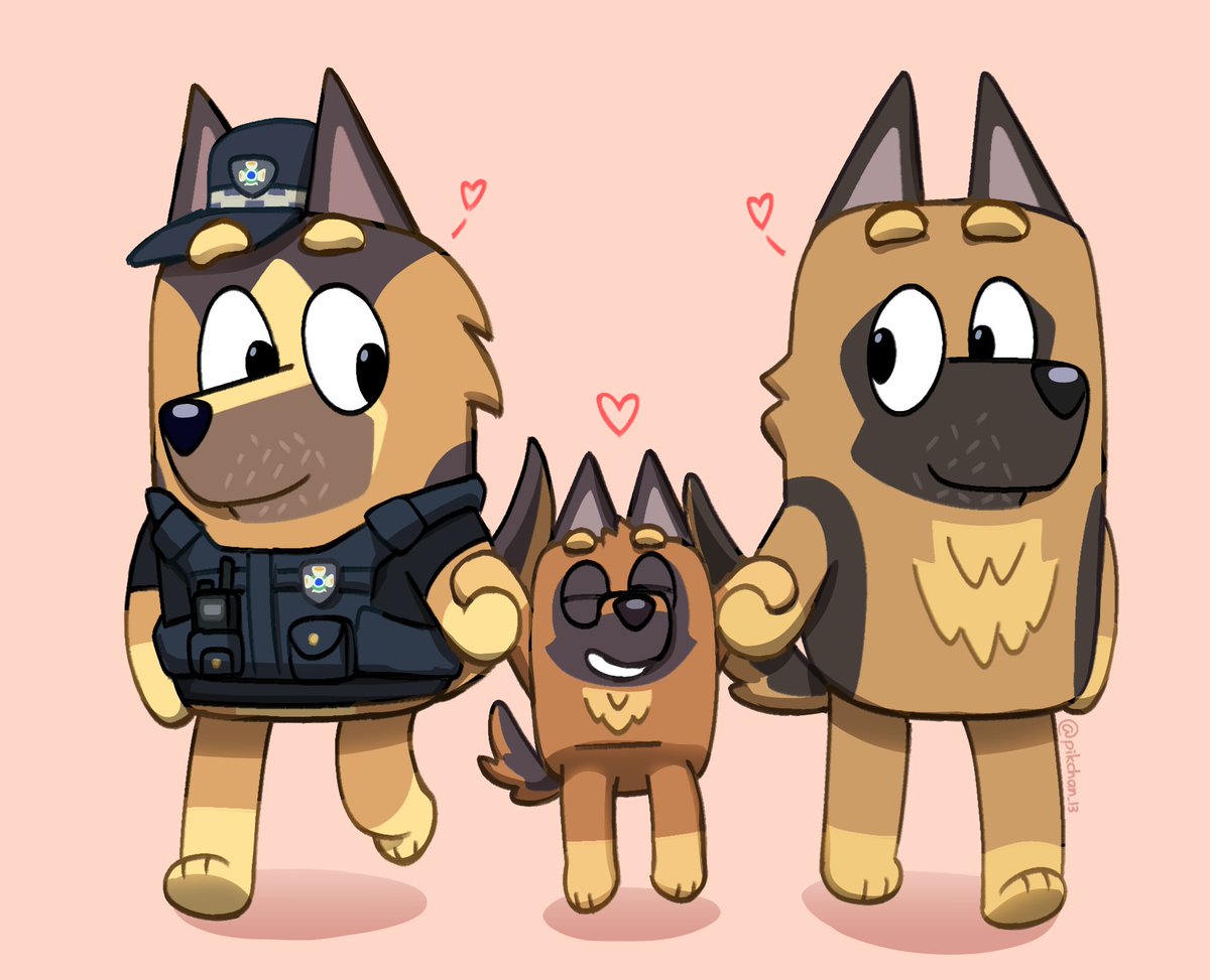 ✨The German Shepherd Family✨
If we can have mums, then we can have dads too😘🫶

#Bluey #BlueyTheSign #blueyfanart #gruber