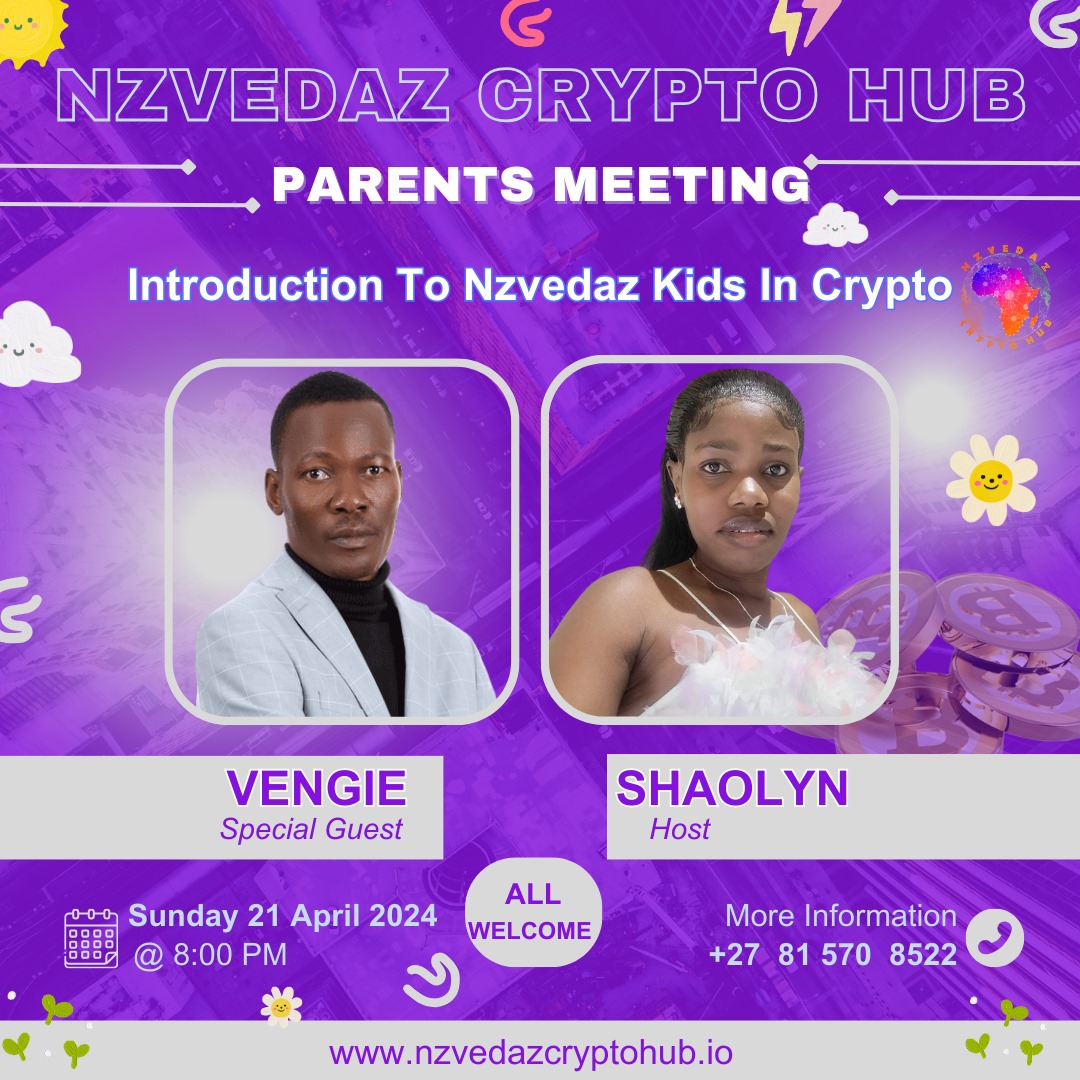 Hey Parents!!♥️ Join us on Sunday @8pm to find out more about #kids in #crypto, bring your questions along. Meeting is open to all who have kids interested in the Crypto world. See you there😉😉 #TogetherWeRise #youngGeneration @KIDZBOP