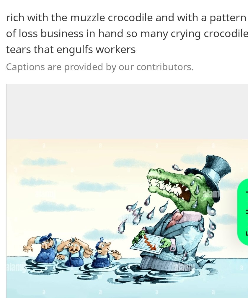 The Rich CEOs crying over Capital Gains Tax be like:
*crocodile tears: a false, insincere display of emotion, a hypocrite crying 'fake tears'
#cndpoli #CapitalGains #Canada #onpoli #bcpoli #qcpoli