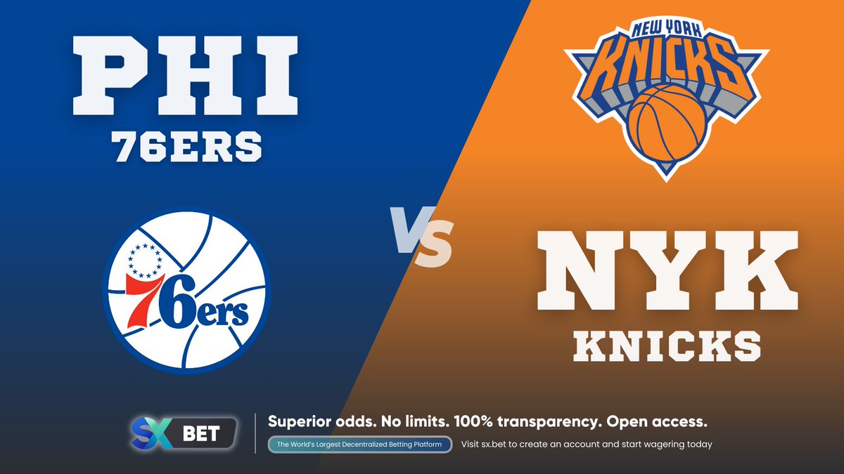 The Philadelphia 76ers are one heck of a competitive 7th seed... But do you think they've got what it takes to beat the Knicks? Starting soon. Bet now. 🏀 #NBAPlayoffs