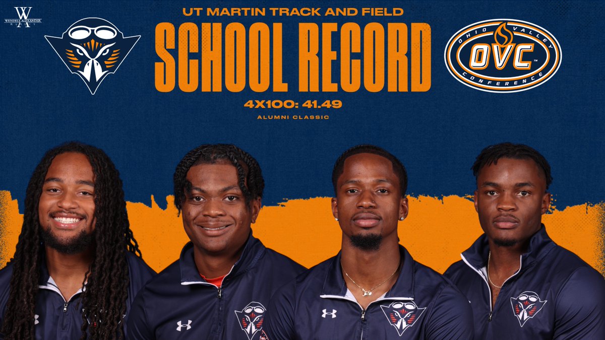 🚨SCHOOL RECORD🚨

Along with taking first place, the group of Samir Smith, Ja'Kobe Ward, Khalid White and Chadwick Stewart set a new school record in the 4x100!

#MartinMade #OVCit