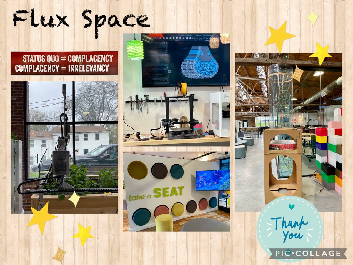 Amazing experience at @FluxSpace_io 🙏🏻✨Reimagining Teaching & Learning in #STEMEducation Exciting time w/endless possibilities! 🌟🔬 @OneCleverTchr @B_Mauser @SharonStrausser @shawnkimberly @NASD712Director @nkondi19 @NazarethAreaMS @NazPrinMrB @NASDBlueEagles