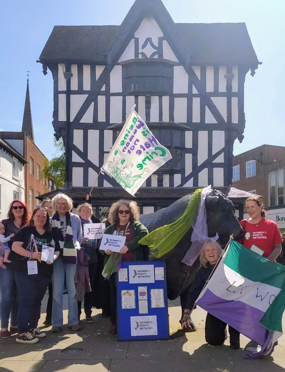 A great day street TERFing in Hereford with @WRN3counties . Plenty of supportive response from the shoppers, absolutely no negative pushback. Cass has turned the tide 💚