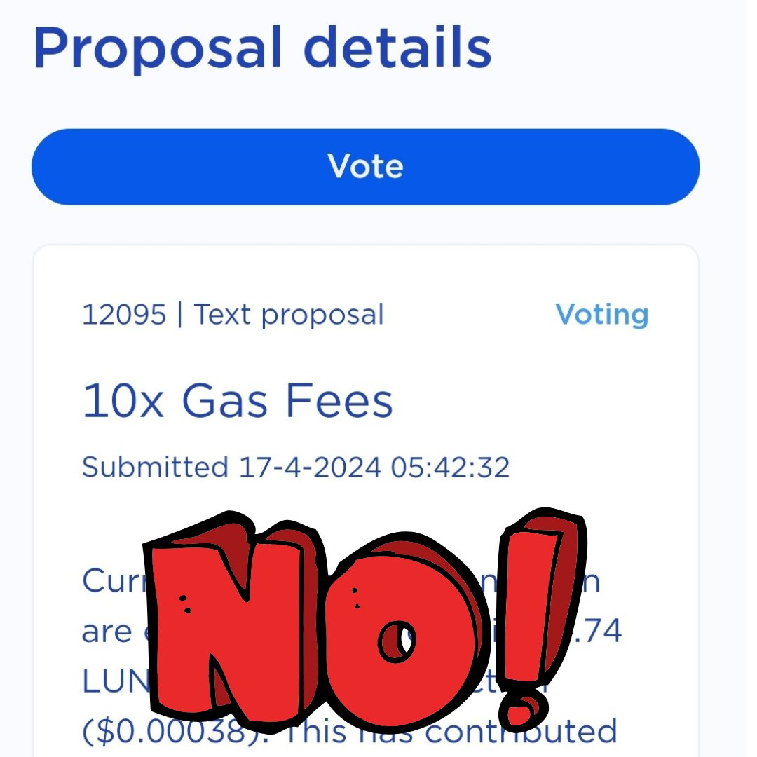 Strath is right ✅️  proposal 12095 should NOT be supported $LUNC family 
#LUNCcommunity #lunc #luncarmy