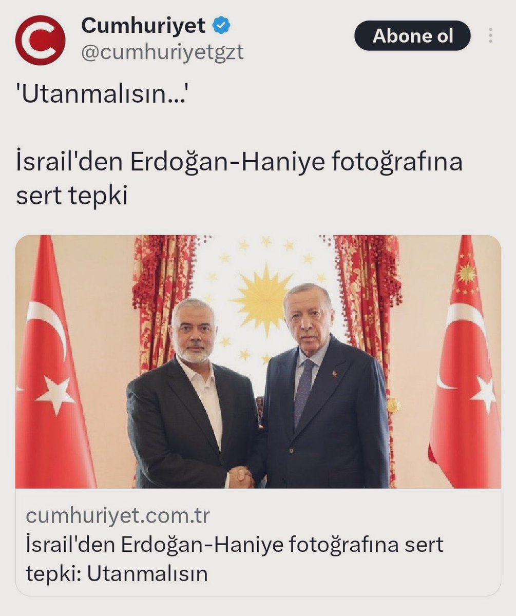 Türkiye'nin gazetesi değil itrailin zurnası. Katilin tarafında olan katildir.
