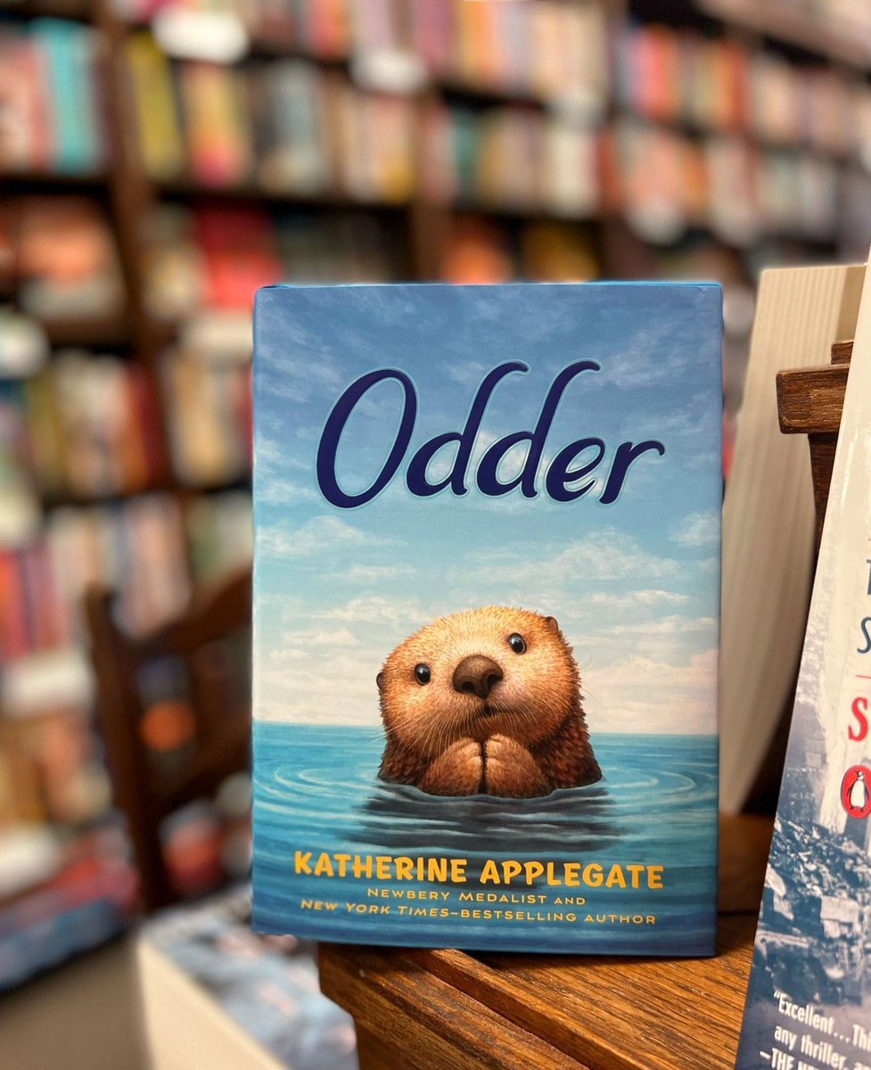 'Friends call #132 'Odder,' but humans prefer their numbers. They count cards and sheep, errors and at-bats, minutes and blessings. Here in the bay, they count otters, too.' 🌊🦦💙 #Odder #mglit @MacKidsBooks