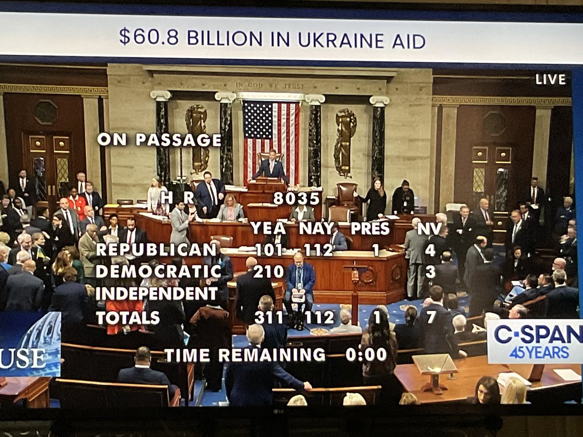 The House just passed a $60.8 billion aid package for Ukraine after unconscionably holding it ransom for 6 months. One of the issues that finally tipped Speaker Johnson to support it was Russian persecution of Christian evangelicals that competed with the Russian Orthodox Church.