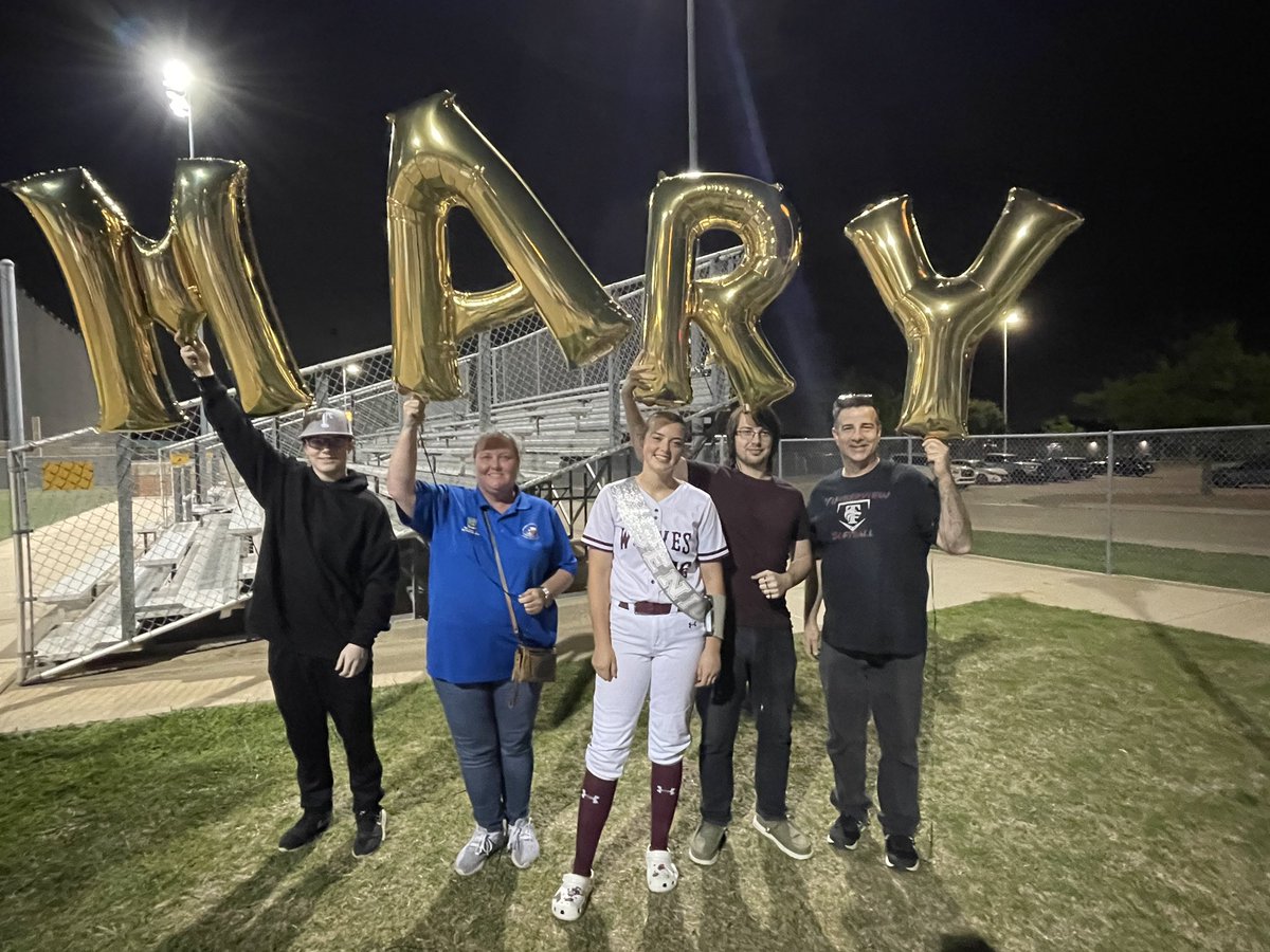 It was an EMOTIONAL SENIOR night as our three young ladies took to the field for their last time! On behalf of ALL your softball sisters and your coaches, we wish you luck and love as you get ready for your next adventure! #onceawolfalwaysawolf