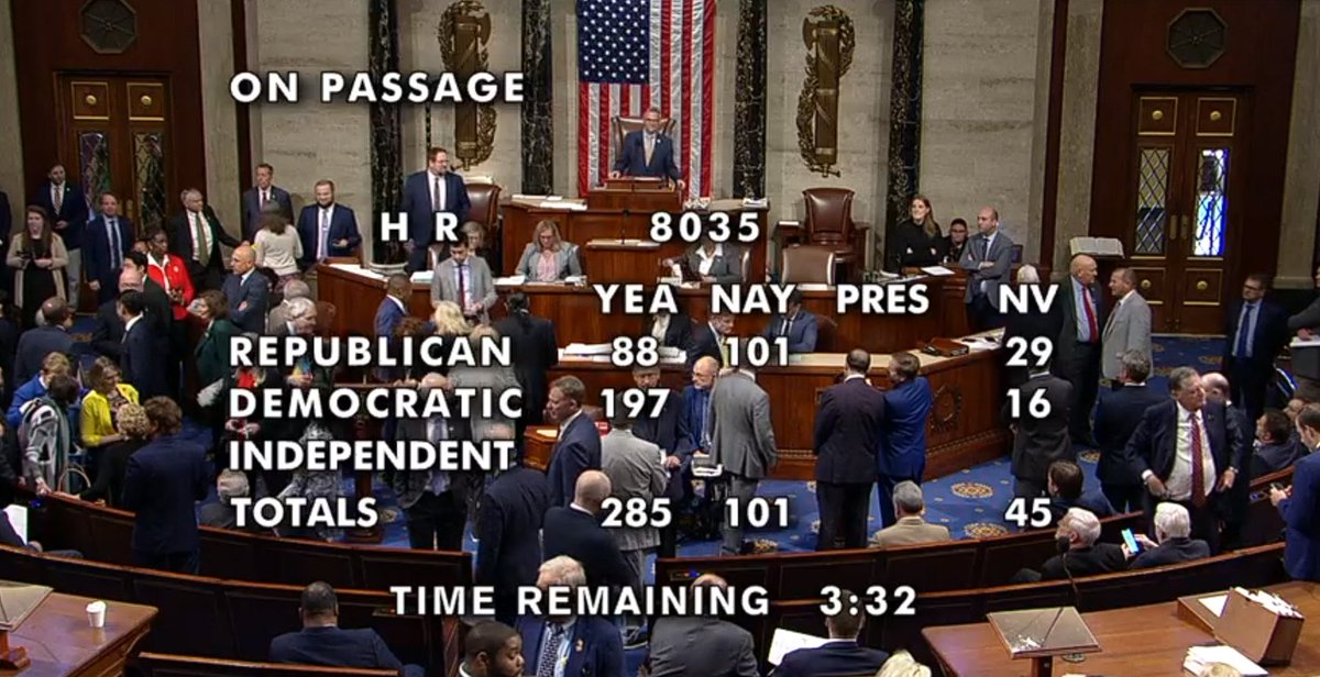AnnaDeMilanese's tweet photo. ⚡️EILMELDUNG: US-HAUS HAT DEN GESETZESENTWURF ZUR HILFE FÜR DIE UKRAINE (H.R. 8035) ANGENOMMEN. Es sind nur noch wenige Stimmen zu zählen, aber eine Mehrheit ist erreicht.

Danke, USA 🇺🇸🤝🇺🇦

⚡️BREAKING: US HOUSE ADOPTED THE BILL ON AID TO UKRAINE (H.R. 8035). With little votes left to count, a majority is reached.

Thank you USA 🇺🇸🤝🇺🇦
@NOELreports