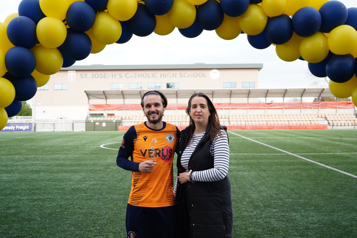 An awards ceremony hattrick for Johnny Goddard!
🏆x Slough Town 2023/24 Golden Boot Winner
🏆x Player's Player 2023/24 Winner
🏆x Supporter's Player 2023/24 Winner

#OneSlough