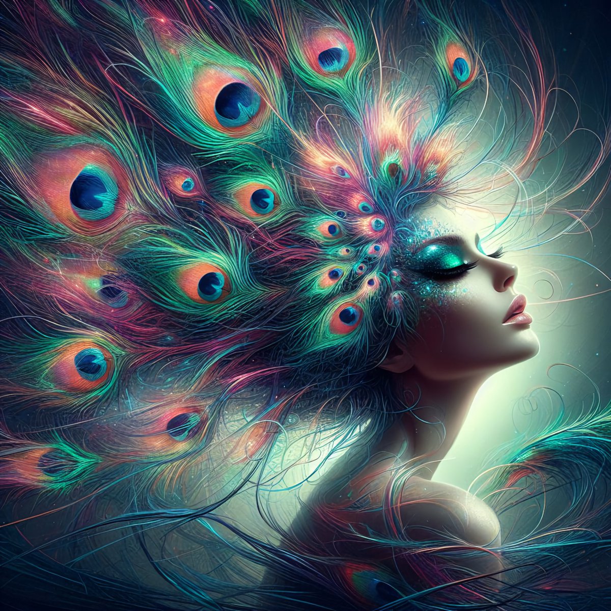 QT your Peacock Dream Art 🎨 #prompt in ALT