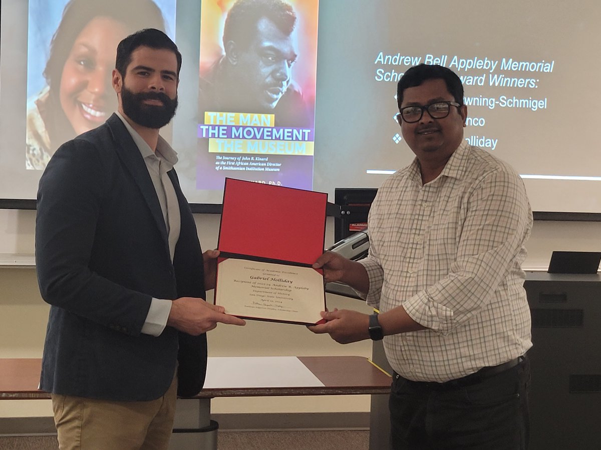 AbikalB's tweet photo. Many congratulations to Gabriel Holliday for your richly deserved Andrew Bell Appleby memorial scholarship. It has been an honor and priviledge to work with you. https://t.co/AAN64af1cd