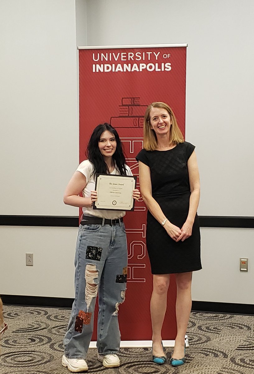 UIndy_English's tweet photo. Congratulations again to our amazing English students, who we celebrated at the @UIndy English awards ceremony! #uindy #gohounds #greyhoundsforever #uindyenglish https://t.co/iwoW99wpRL