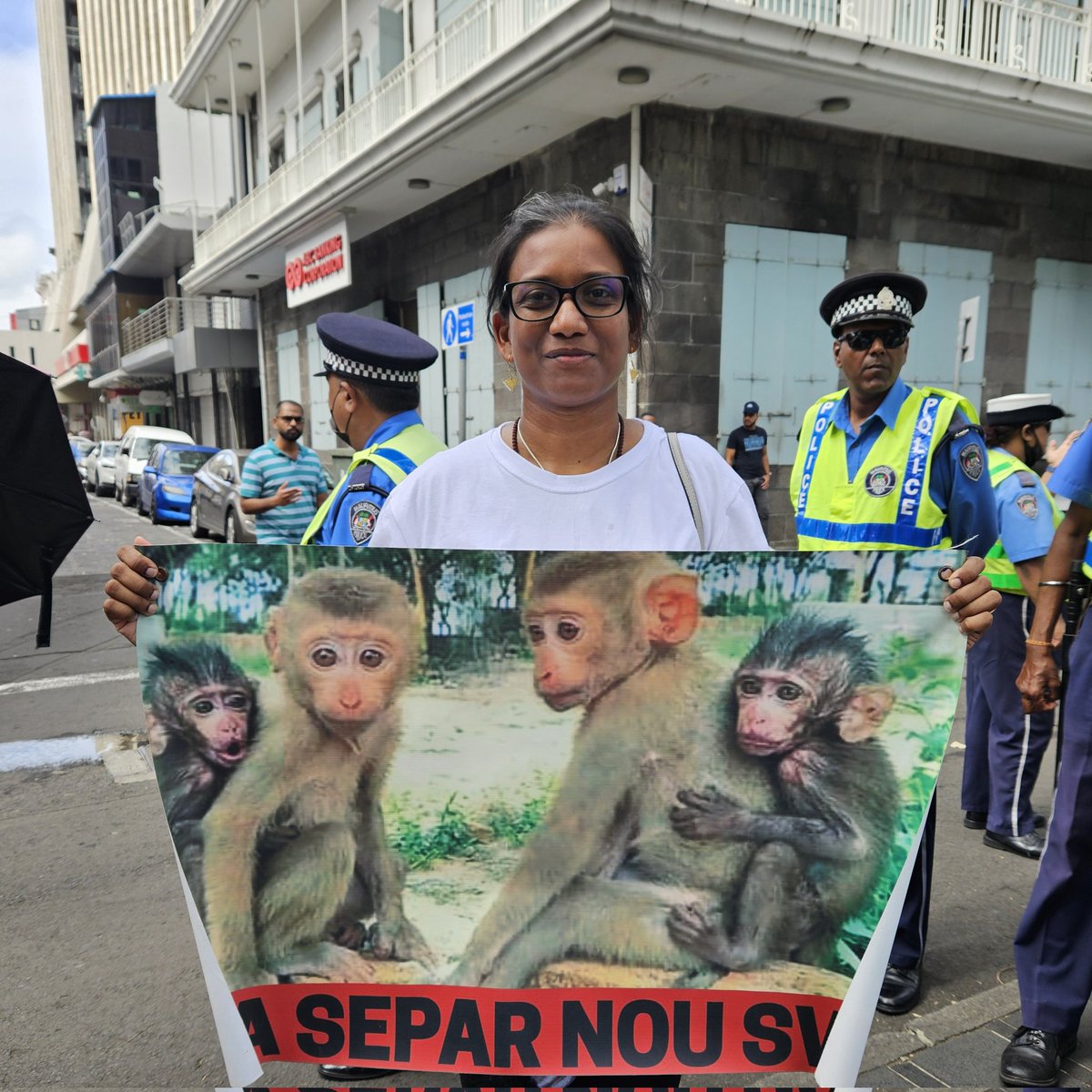 J0shita's tweet photo. #StopLabTesting #MonkeyTorture #LongTailedMacaque Our monkeys are stolen from the wild (babies snatched from mums) and sold to foreign labs for chemical testing. #Mauritius #Shame https://t.co/O0nMsluSzi