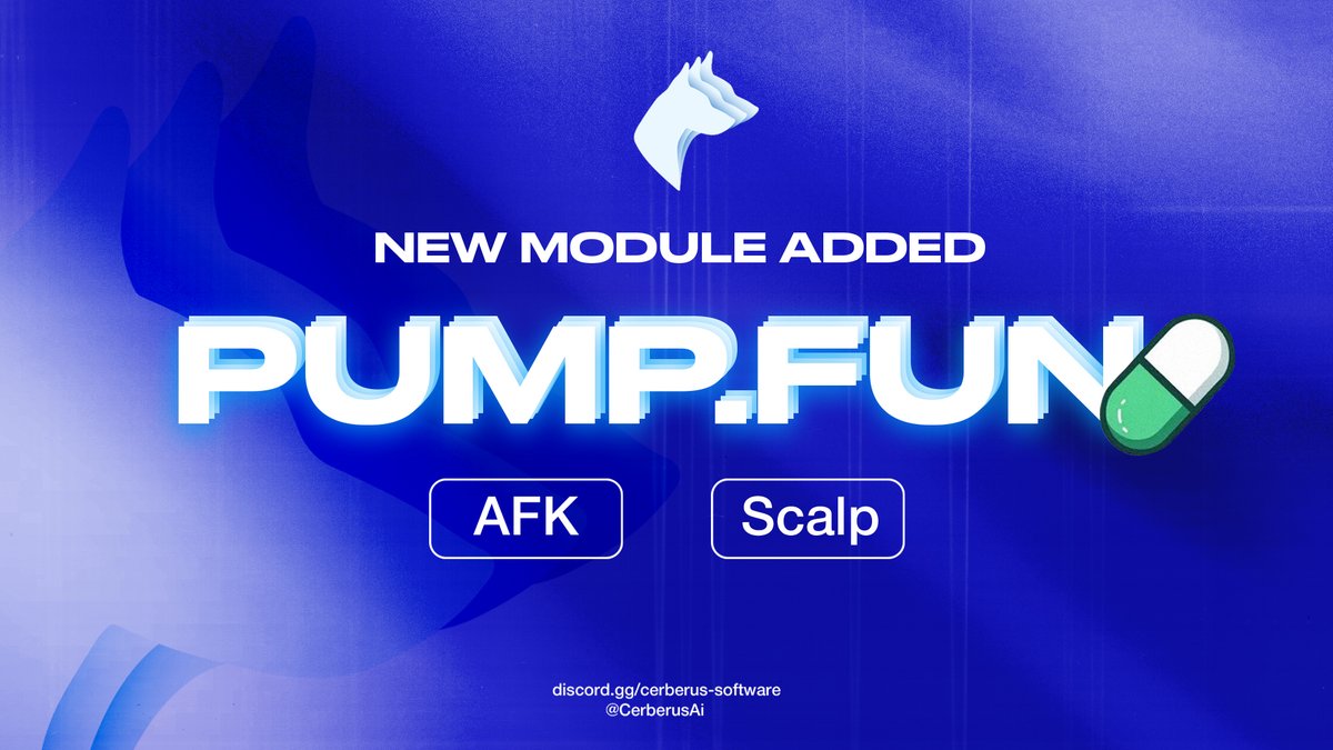 CerberusAi's tweet image. New module is out for all users of Cerberus!

Also we want to give away some weeklies to let them test everything themselves😈

Cerberus Software 5x weekly access giveaway 🎁

Retweet &amp;amp; Like this post to participate✨
Results in 24 hours⏰