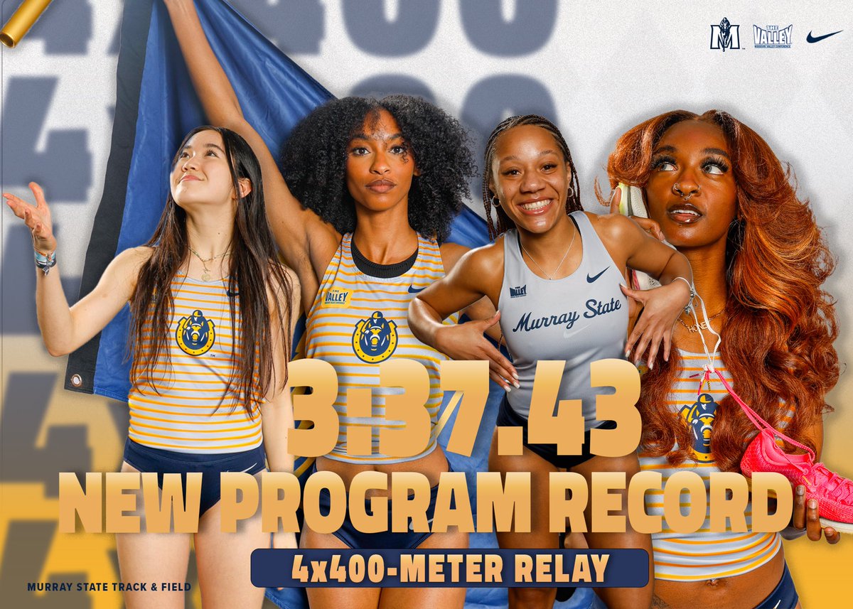𝓡𝓮𝔀𝓻𝓲𝓽𝓲𝓷𝓰 𝓱𝓲𝓼𝓽𝓸𝓻𝔂 ✍️ Anouk Krause-Jentsch, Chelby Melvin, Simone Joseph and Kayla Bell set a new program record in the 4x400-meter relay at the John McDonnell Invitational‼️ #GoRacers🏇