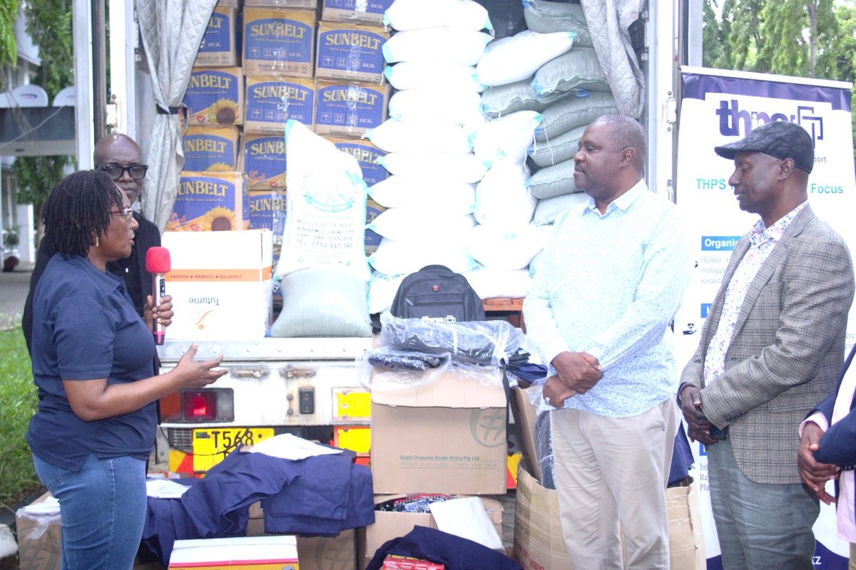 thpstz's tweet photo. Today we've donated TZS 18.8 million worth relief items, including school materials and food, to flood victims in Rufiji and Kibiti districts. THPS Board Chairman, Prof. Mohamed Janabi presented the items to the Pwani Regional Commissioner, Hon. Abubakar Kunenge. https://t.co/WiOugd9Y0c
