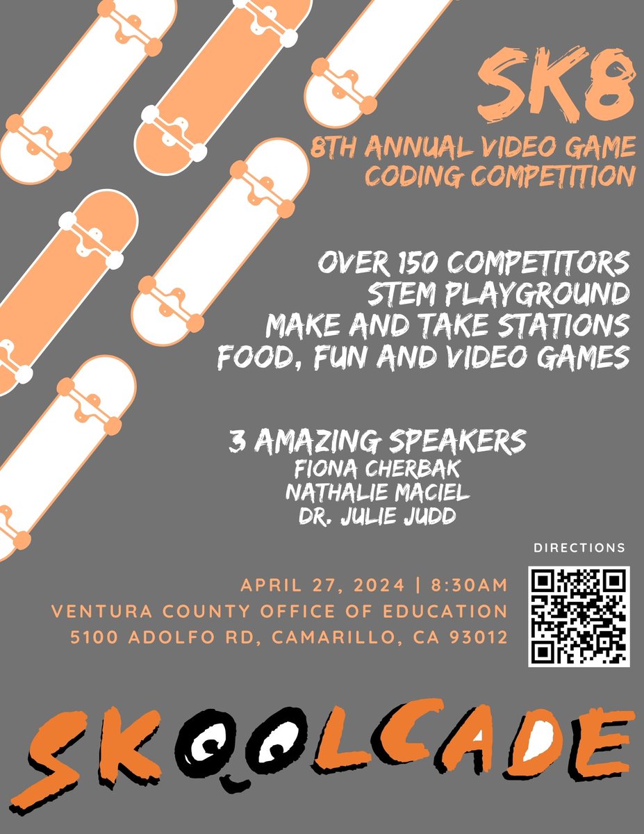 Excitement is reaching its peak as we gear up for the most thrilling student coding competition, Skoolcade! We're thrilled to announce 3 extraordinary speakers who will inspire, motivate, & ignite your passion for coding! @techmaestra @fcherbak @skoolcade @Xbox @MrSorensen805