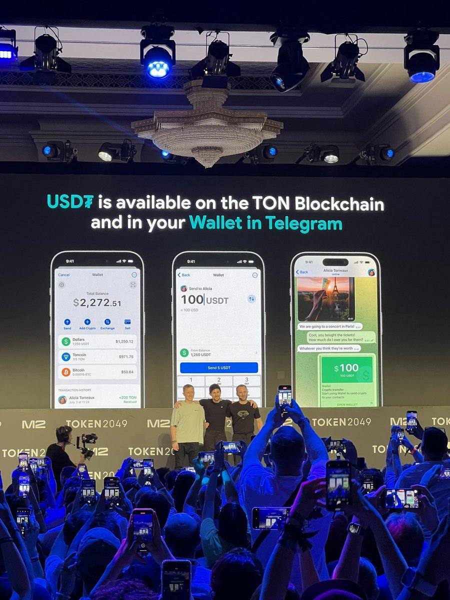 amram_adar's tweet photo. It was great seeing @paoloardoino from @tether our investors, take the stage at #token2049.

3 billion unbanked people, 300 million #USDT users. 

@oobit, here we come. 

#UnstoppableTogether 🦾 https://t.co/axDYjy59Od