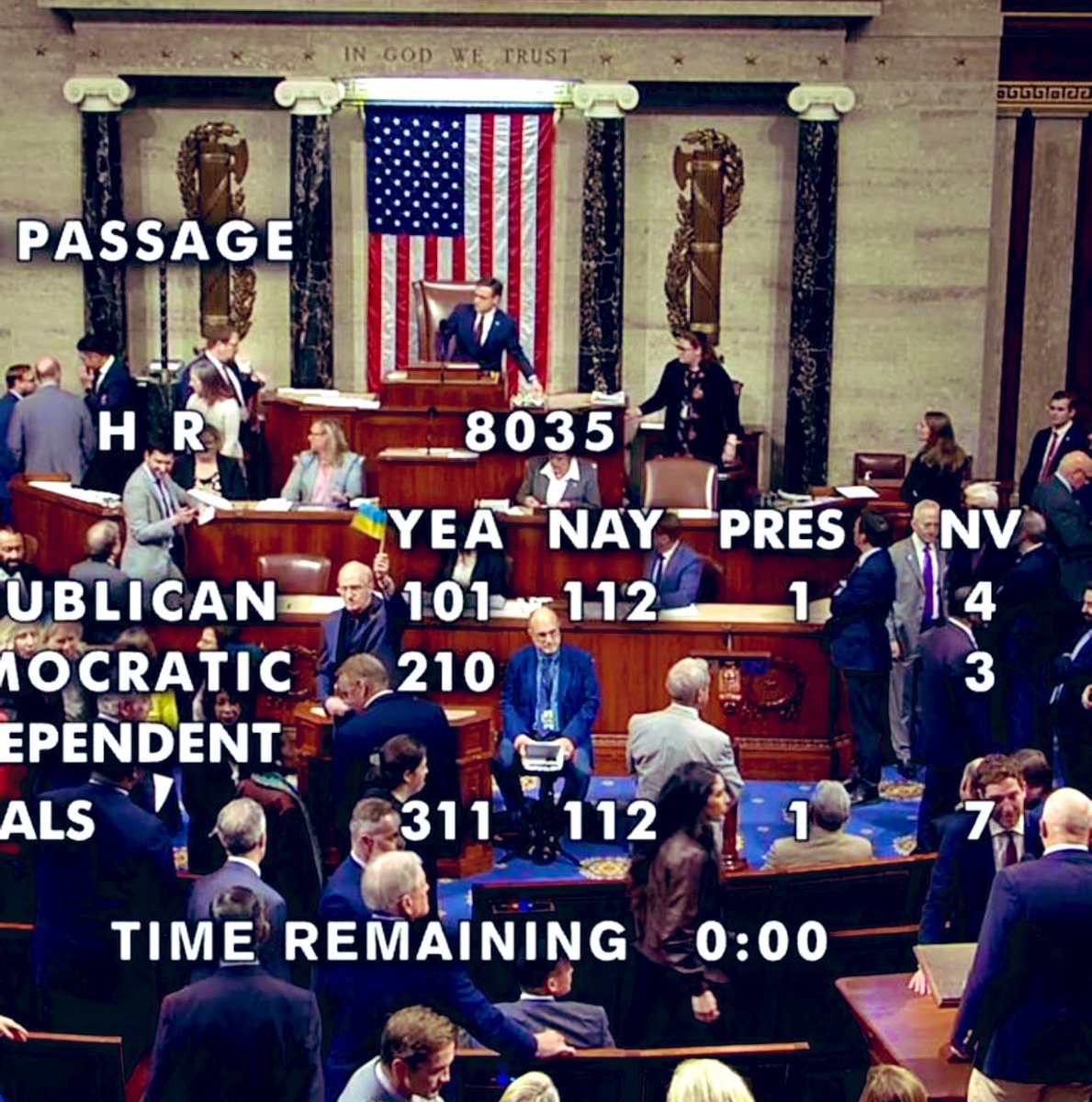 The U.S. House of Representatives has passed decision to approve vital aid for Ukraine. Anticipating Senate approval and swift delivery of military assistance. Many thanks, America🇺🇸 and let’s continue providing support for Ukraine🇺🇦 against Russia’s aggression.