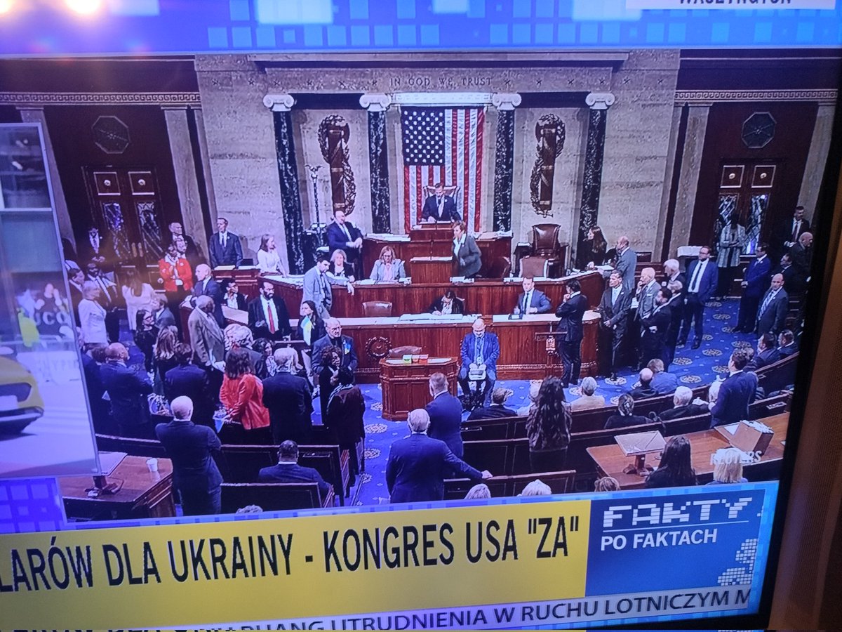 Kongres USA za wsparciem dla Ukrainy!
Niemal 61 mld dolarów dostanie walcząca Ukraina!
Nareszcie!