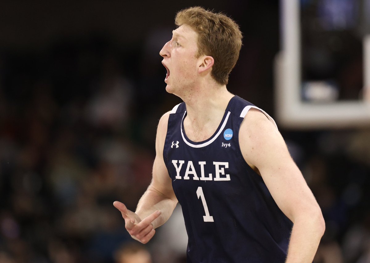 ESPN Sources: Former Yale C Danny Wolf has committed to play for Michigan and Coach Dusty May. Wolf averaged 14.1 points, 9.7 rebounds, 2.2 assists and 1.3 blocks per game while leading Yale to the round of 32. Major portal recruit, he had a multitude of options, but he wanted to