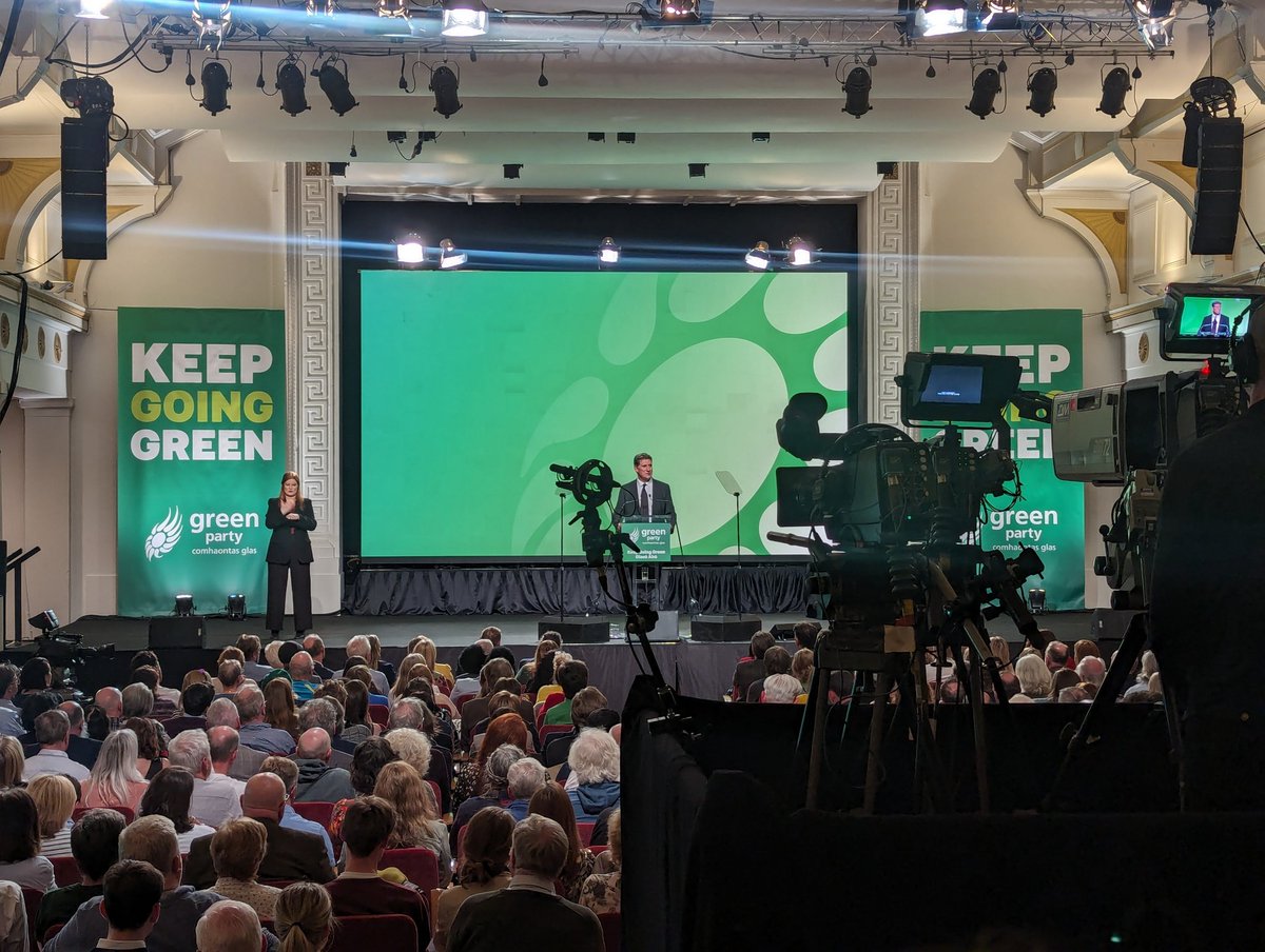 Strong words from Eamon Ryan on Palestine at the Green Party conference: “It is hard to escape the conclusion that they are being forced to live in an apartheid regime. It has to change'