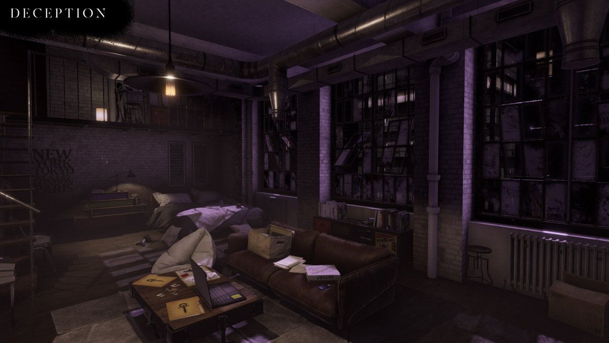 This is the apartment of Valentine, the protagonist of Deception, a human with many resources who is used to dealing with the world of darkness and its creatures...
#screenshotsaturday #vtm #vamily #vampirethemasquerade #gamedev #indiedev #indiegame
