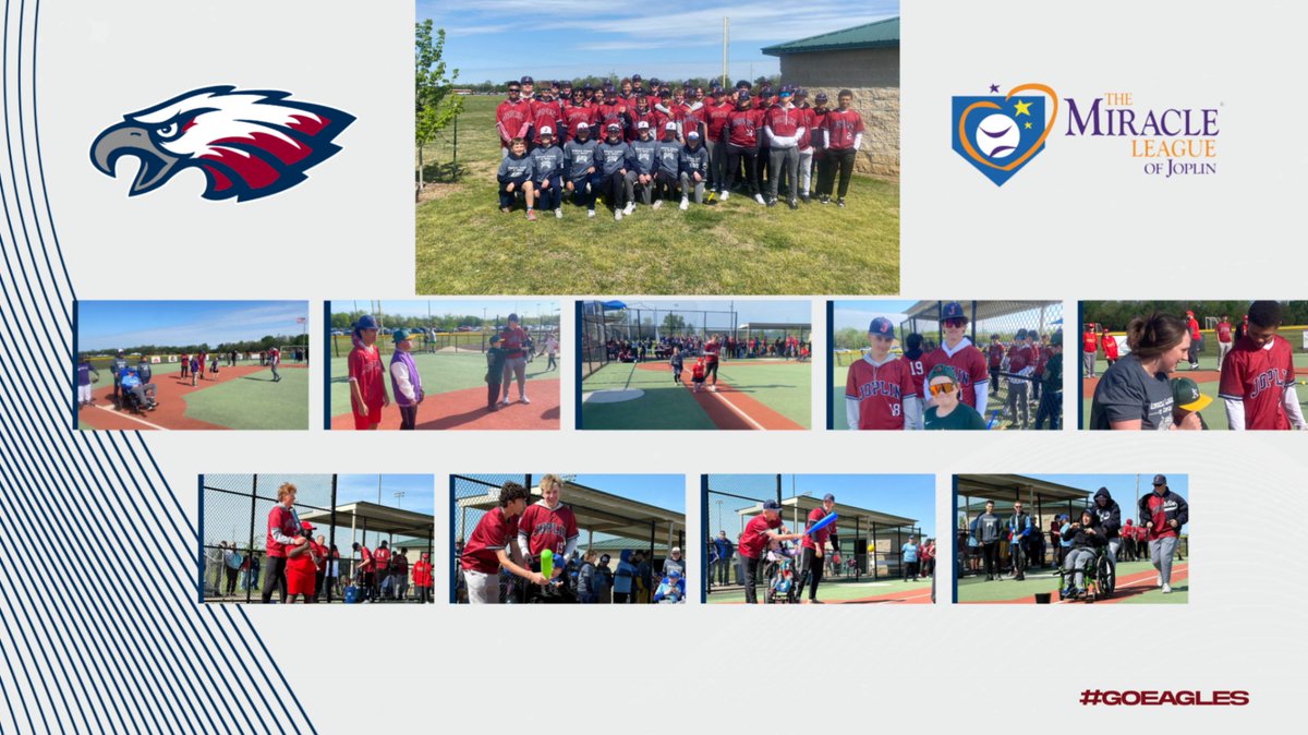 A great day for Eagle Baseball!  Everyone won today!  Thanks to the Will Norton Miracle League of Joplin for letting us be a part of your gameday and It was awesome to see our 13U Eagles there as well!  #GoEagles