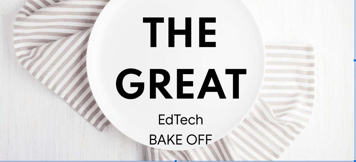 Excited for @ISTE 2024? We are 👀 for EdTech Baker for the Great EdTech Bake Off Challenge on June 23 Compete, innovate & inspire with your teaching skills in a fun-filled showdown. buff.ly/4aA7bqM @EvoHannan @EdTechSmith @TheLearningDr @SummerfordStars @gret @belsa_j
