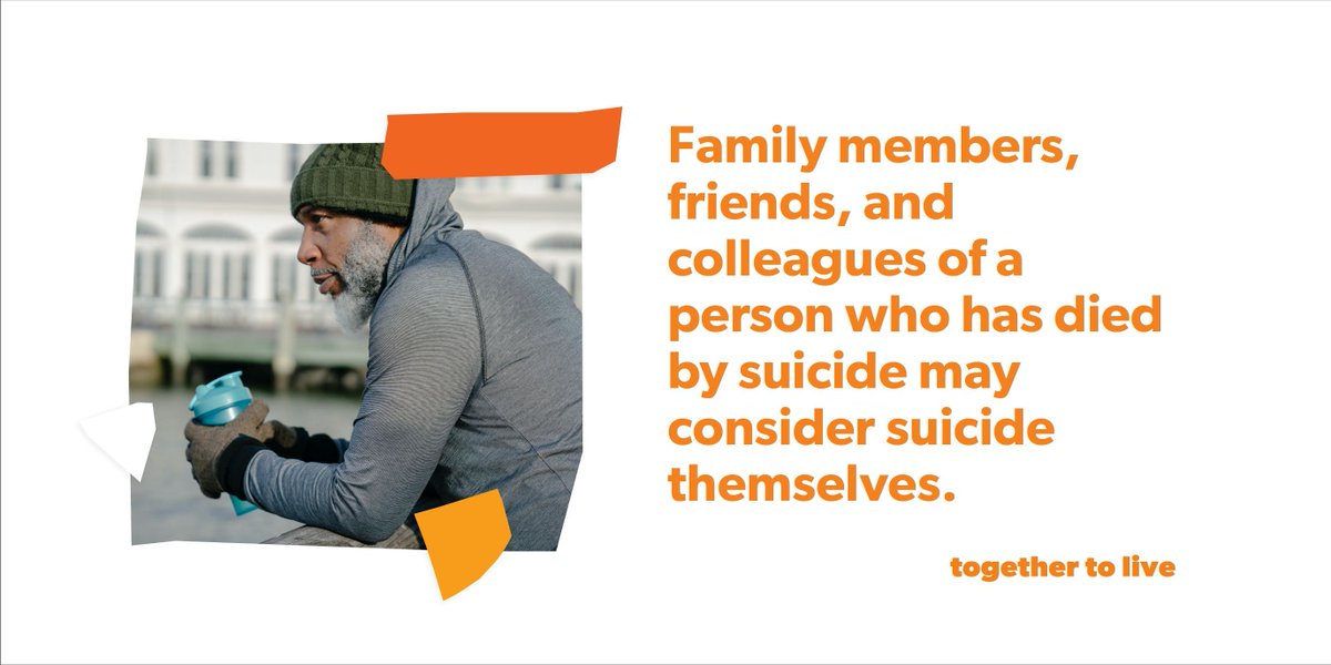 After a suicide, those closest to the person who died may be significantly affected and may consider suicide themselves. This includes friends, family members, and colleagues. buff.ly/3nUbg1N