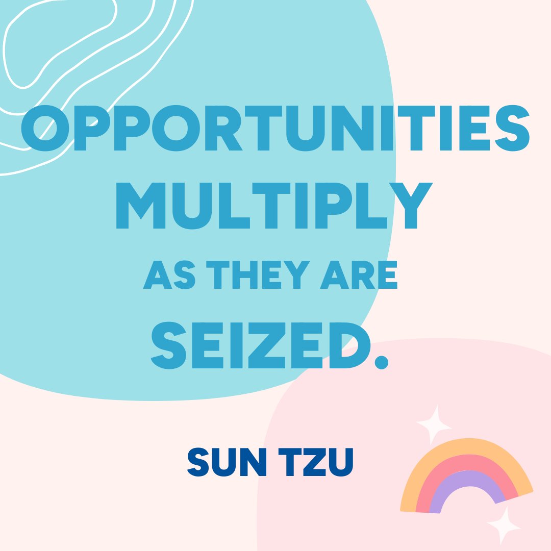 “Opportunities multiply as they are seized.” Sun Tzu

 #Opportunities #SunTzu #SeizeTheDay #Inspiration