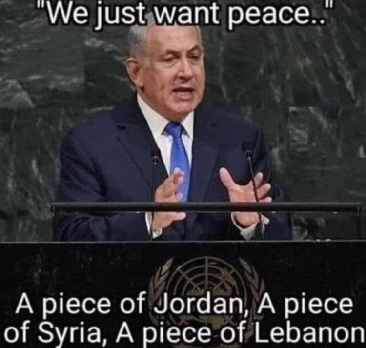 Israel’s idea of peace.