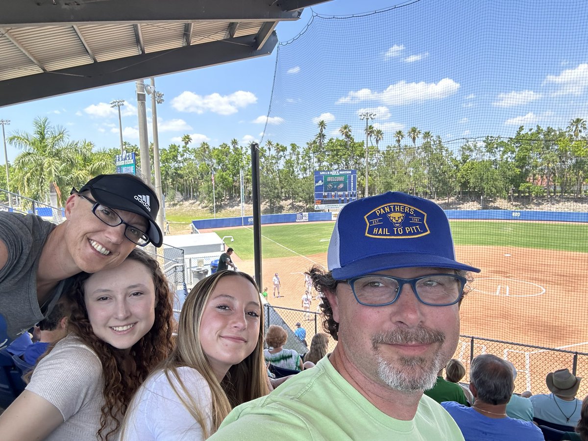 Ready to watch softball with my sister, Kyra, at her college. She’s a senior and showing me around. @FGCU_Softball vs @StetsonSoftball - #WingsUp #dirtybird #softball