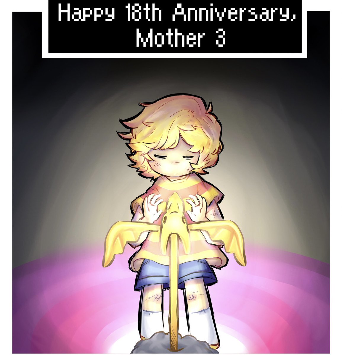 Here’s the card version btw! It’s easier to see the details with this one lol and ig it looks better on this platform #mother3 #MOTHER3_18th #MOTHER3_18周年