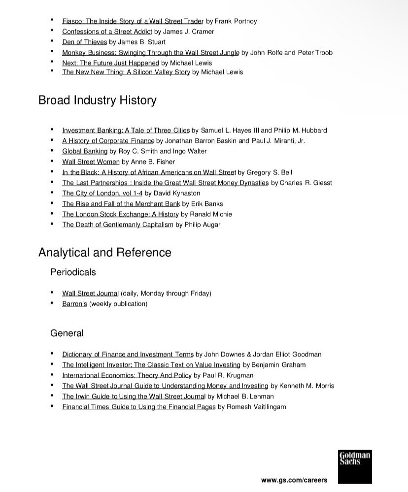 F_Compounders's tweet photo. Came across this Goldman Sachs Recommended reading list 

I’ve seen some great books in this list https://t.co/ndnHMoReeS