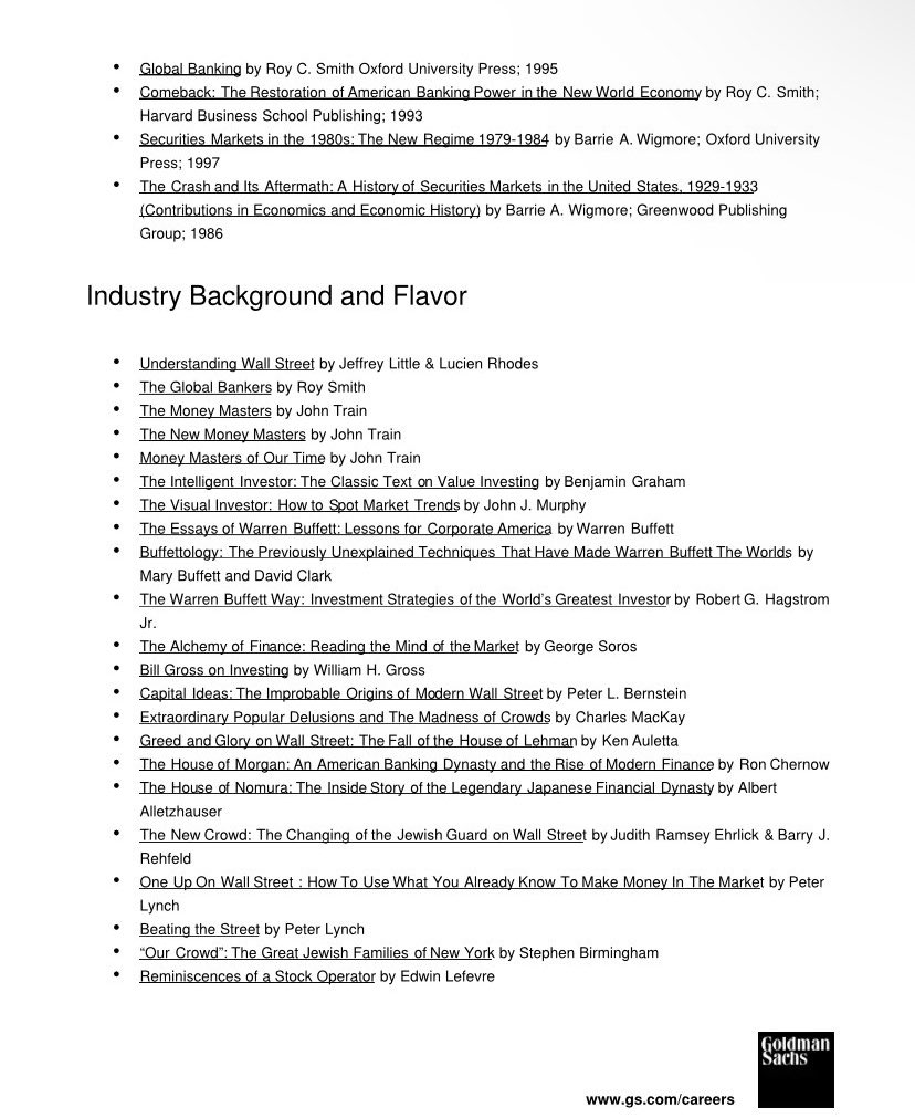 F_Compounders's tweet photo. Came across this Goldman Sachs Recommended reading list 

I’ve seen some great books in this list https://t.co/ndnHMoReeS