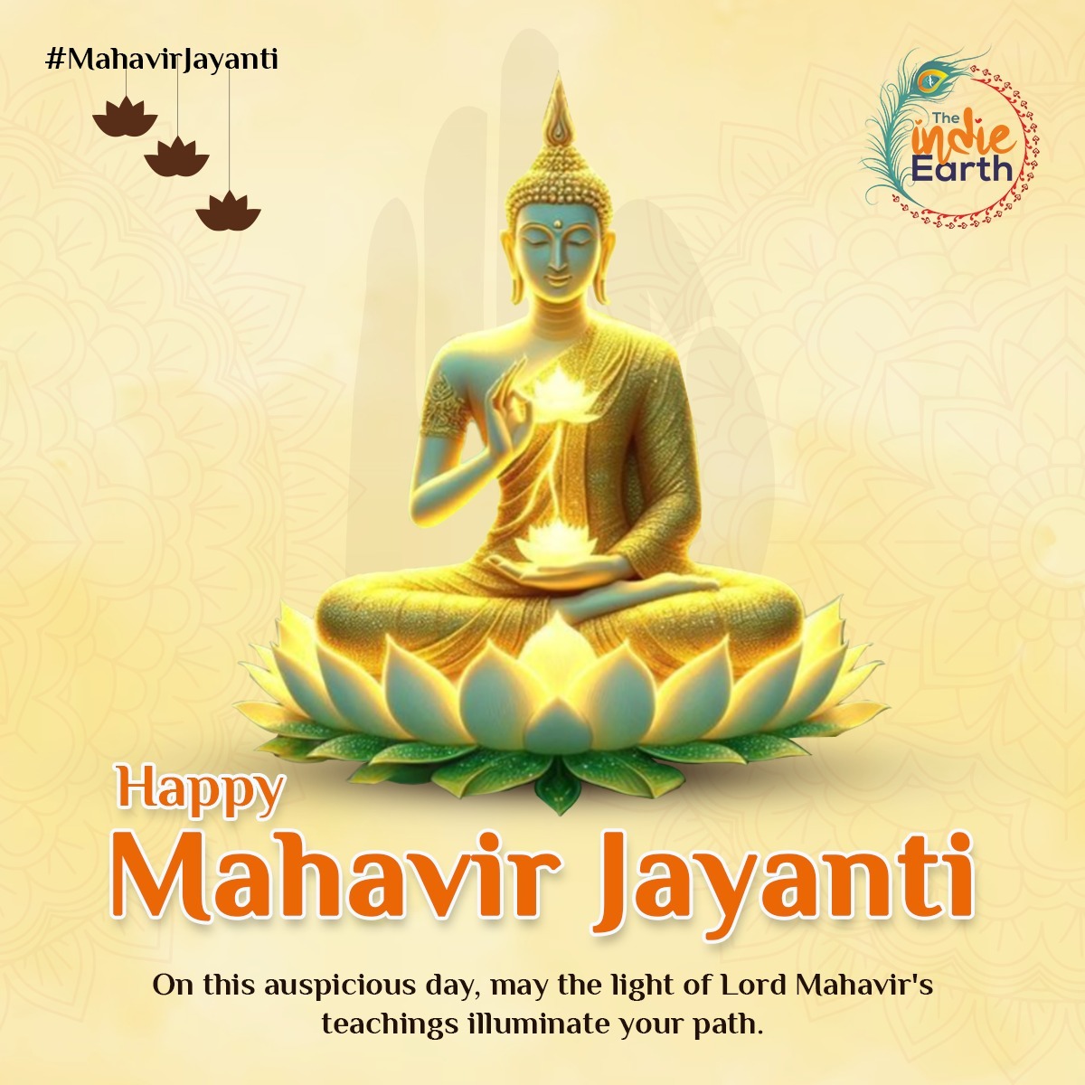 🙏 On this auspicious day, may the light of Lord Mahavir's teachings illuminate your path.
😊Happy Mahavir Jayanti

Visit at: theindieearth.in

#theindieearth #mahavirjayanti #jainism #jain #mahavir #mahavira #happymahavirjayanti #mahavirjanmakalyanak #indianfestival