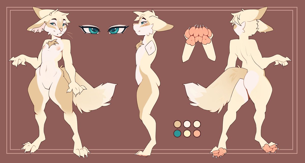 reference sheet for @FoxSocks!