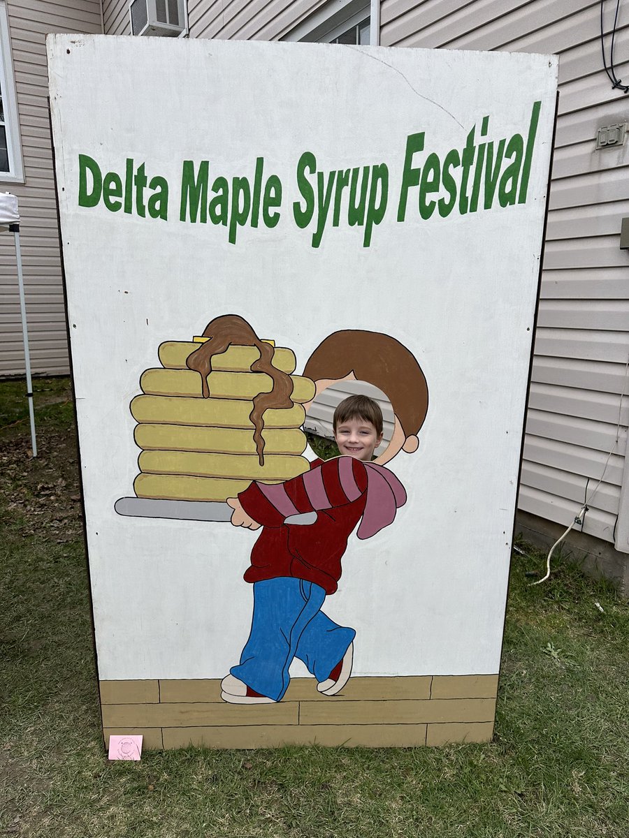 Flipped some pancakes at the Delta Maple Syrup Festival today with @SteveClarkPC. The organizers and volunteers put on a terrific event with great food and a variety of excellent vendors. Check it out this weekend!