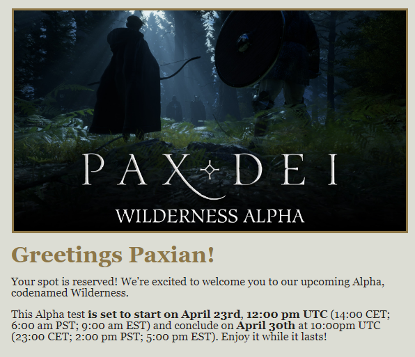 lets go I got alpha invite :D <a href="/PlayPaxDei/">Pax Dei</a>