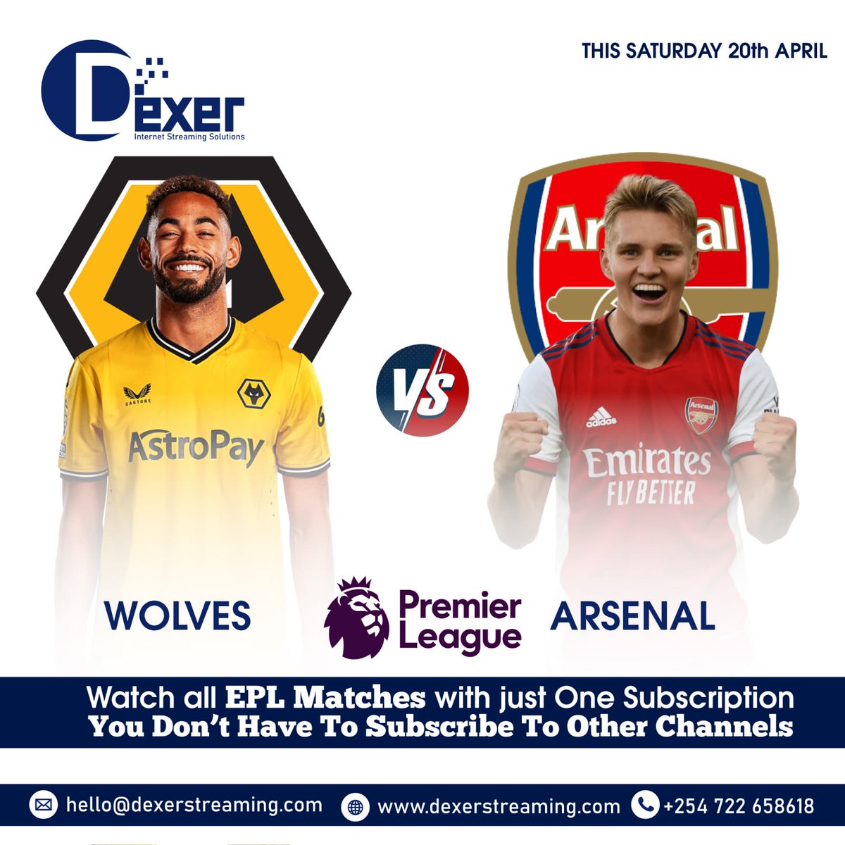 dexersolutions's tweet image. Watch EPL matches under 1 subscription. Wolves VS Arsenal

✅Free Trial 
✅No buffering
✅Android/PC/SmartTv
✅16,500+ TV Channels
✅80,000+ Movies &amp;amp; series

Contact us: 
🔗wa.me/+254722658618

Arsenal #NFOWOL #MCHICHE #EPL Omanyala Stephen Letoo Michael Oyier Uhuru Kenyatta