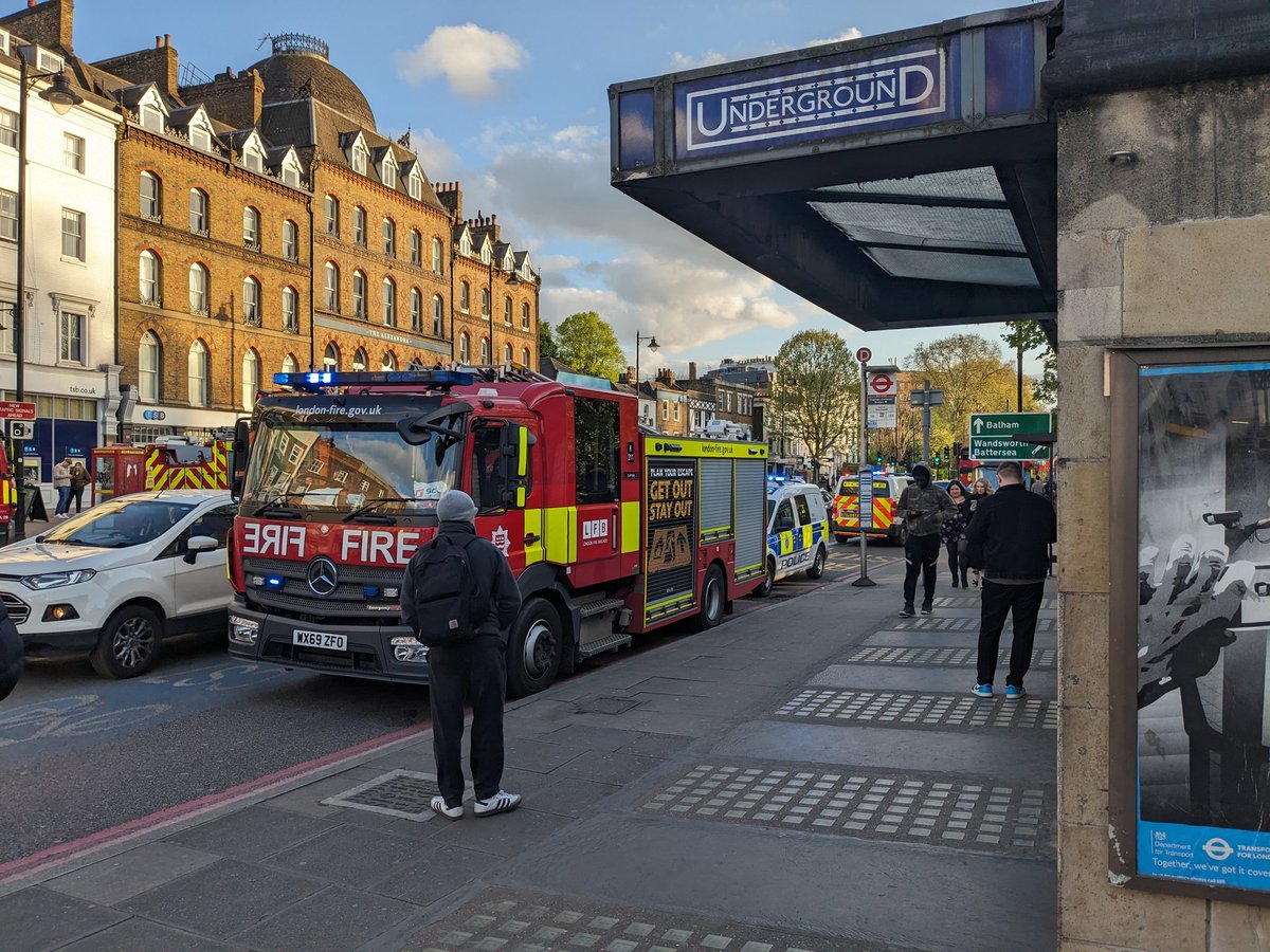 emergency at Clapham Common tube station. Station closed.